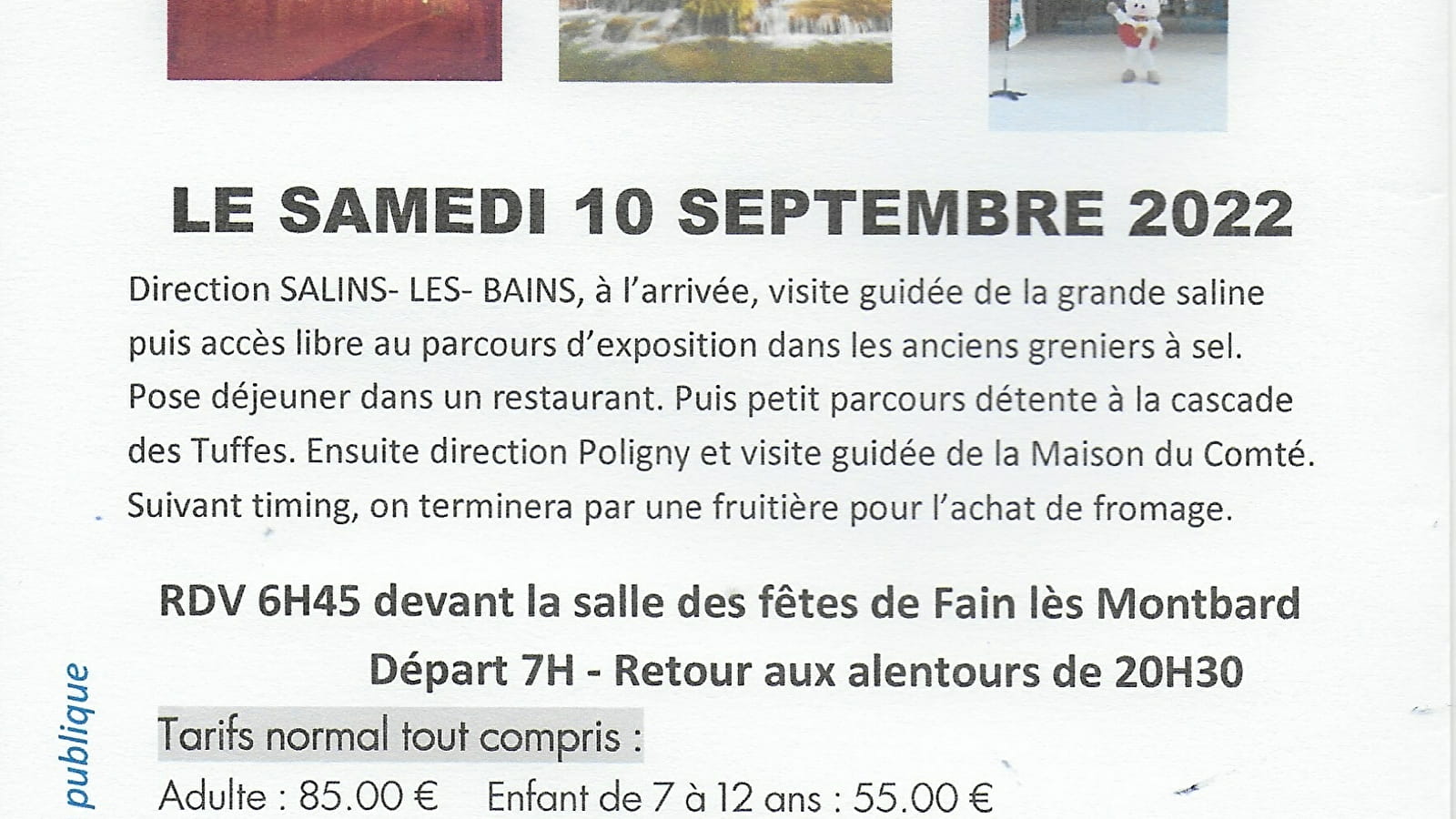 Sortie dans le Jura