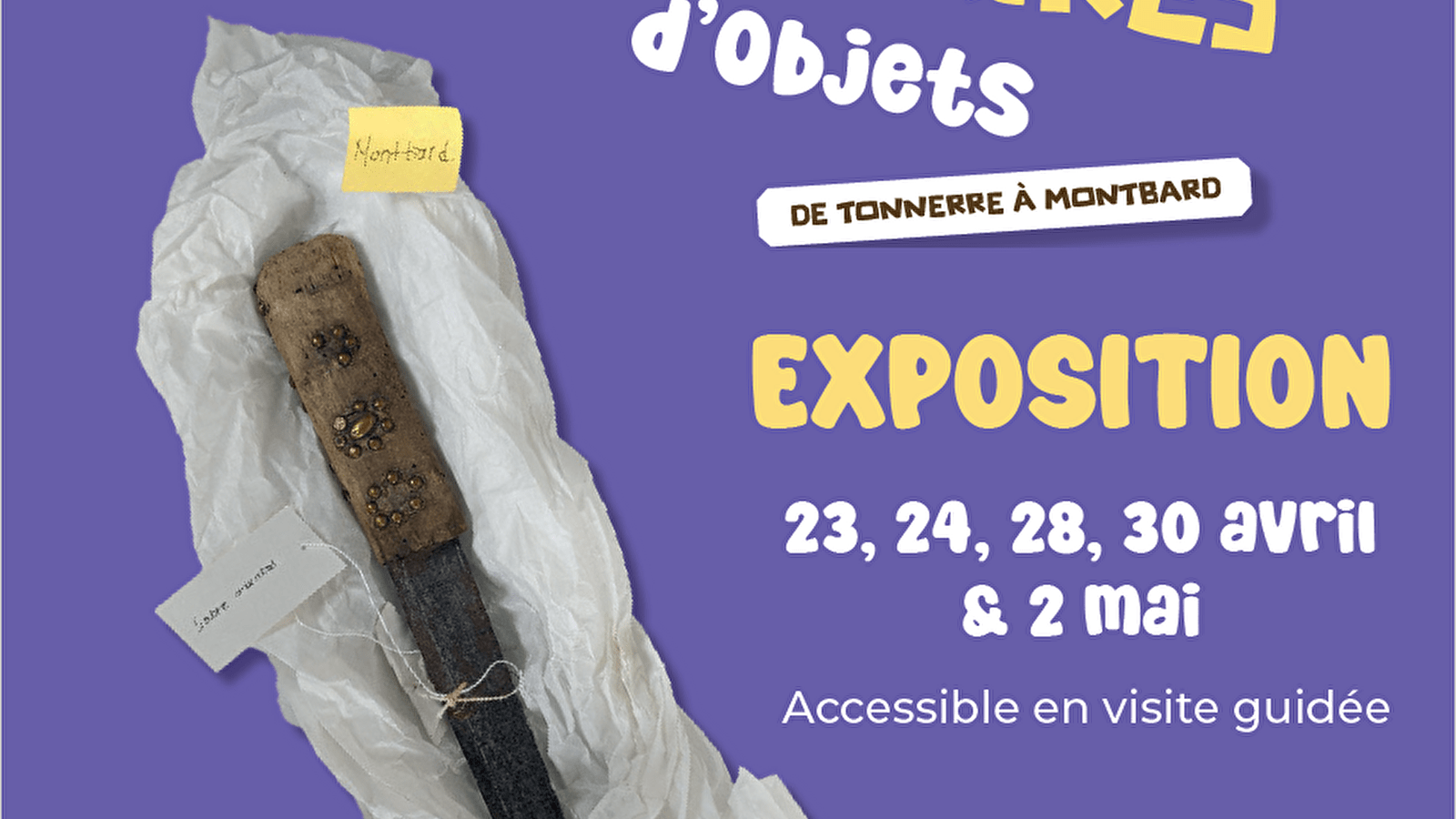 Visite guidée - exposition 'Itinéraires d'objet - de Tonnerre à Montbard'