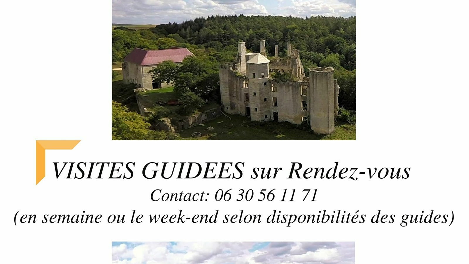 Visites du château de Rochefort toute l'année sur rendez-vous