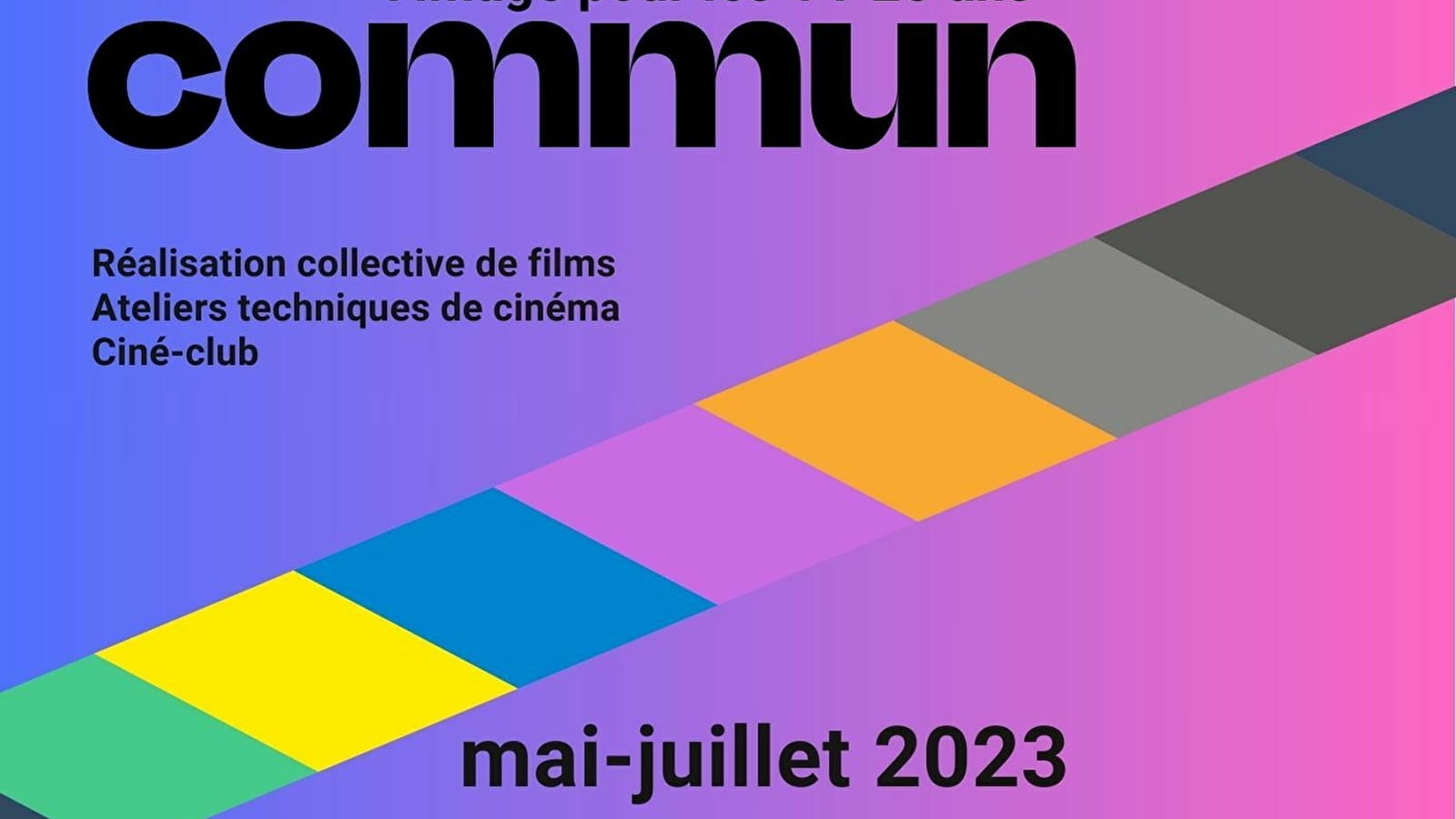 Stage de réalisation d'un film en co-création