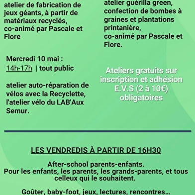 Mon bar'asso - Atelier Guérilla Green : plantations et bombes à graines
