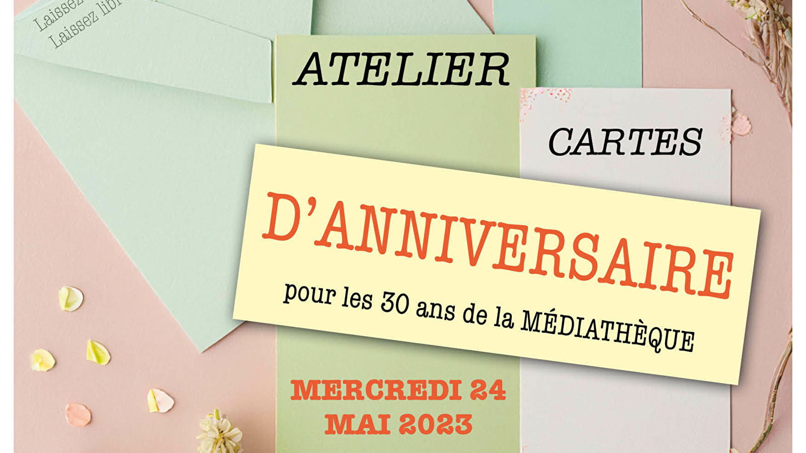 Atelier carte d'anniversaire